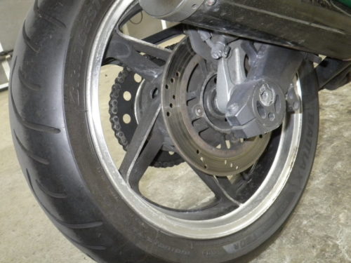 Заднее колесо с дисковым тормозом на Kawasaki Xanthus 400