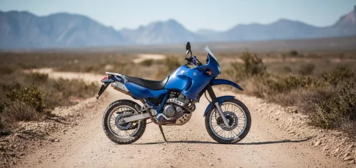 Yamaha tenere XTZ 660 вид сбоку синий пластик