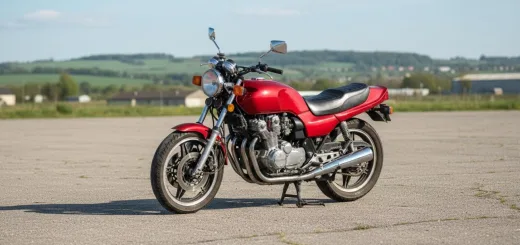 Honda CB 750 версии Seven Fifty в красном цвете 1992 года выпуска