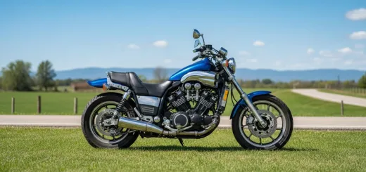 Yamaha V MAX 1200 1997 года выпуска вид сбоку на газоне