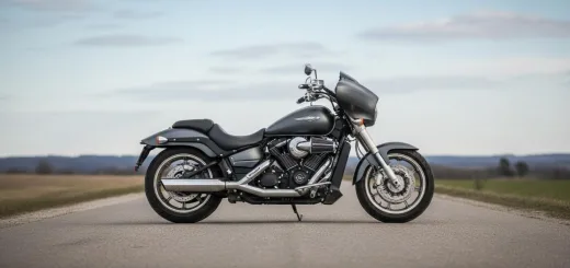 Yamaha V-max 2012 года выпуска вид сбоку мощные дефлекторы