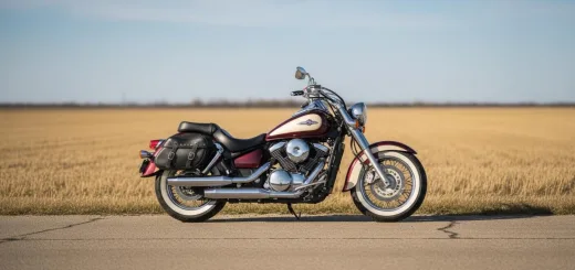 Kawasaki Vulcan 900 Classic 2012 года выпуска девушка райдер