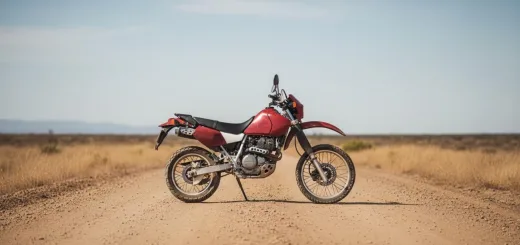 Тяжёлый ЭНДУРО-мотоцикл Honda XR650L вид сбоку