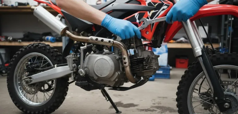 Регулировка сцепления болтом на Питбайке RegulMoto 125 кубов
