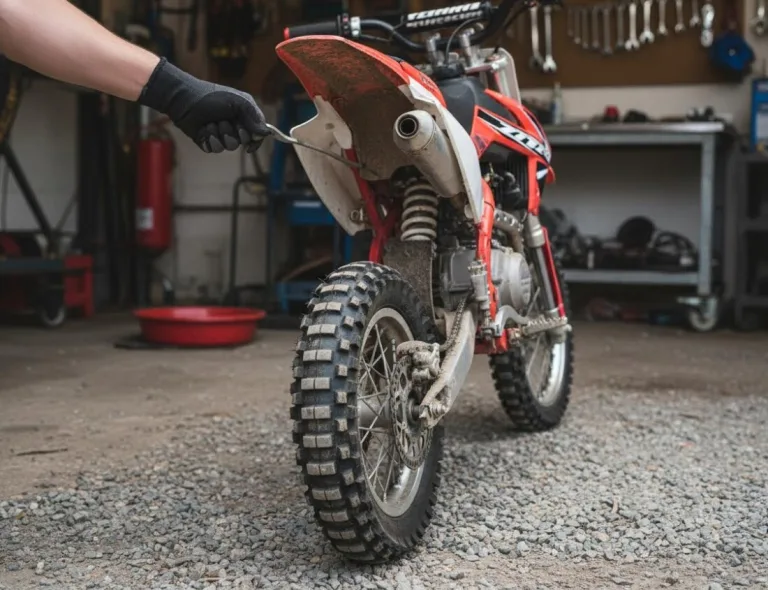 Остановка заднего колеса при выжатой ручке сцепления на RegulMOTO 125 кубов