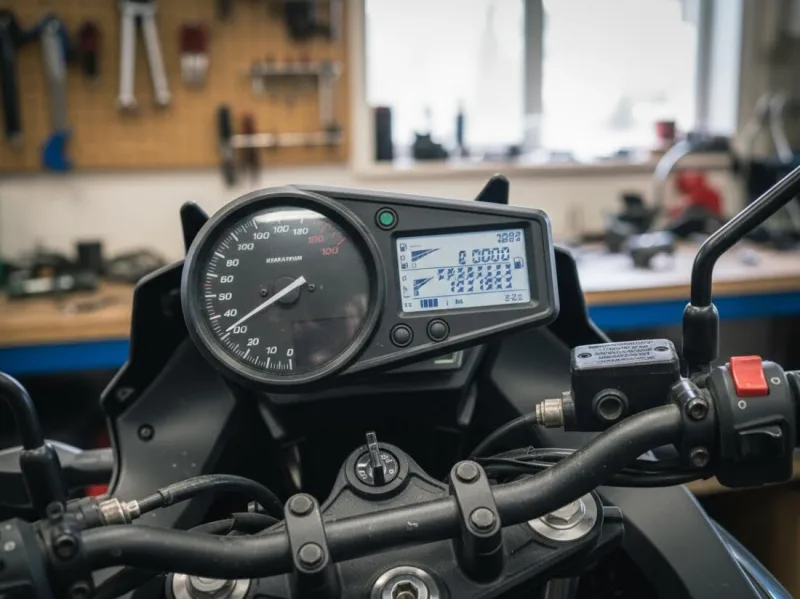 Комбинированная панель приборов на Kawasaki KLE Versys 650