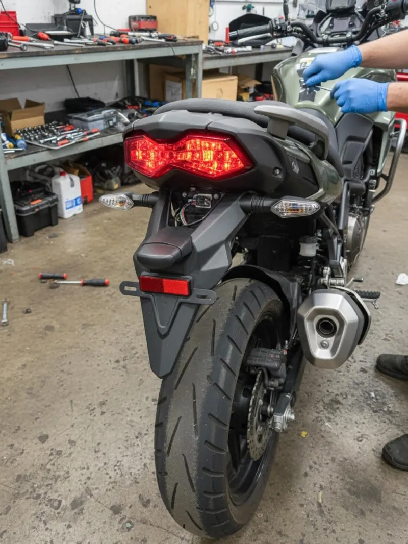 Задний фонарь на мотоцикле Kawasaki KLE Versys 650