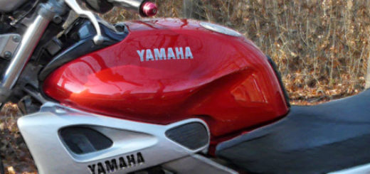 Yamaha FZX 250 Zeal в красном цвете кузова вид сбоку