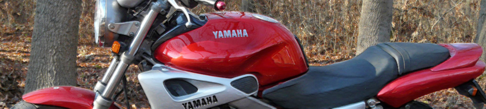 Yamaha FZX 250 Zeal в красном цвете кузова вид сбоку