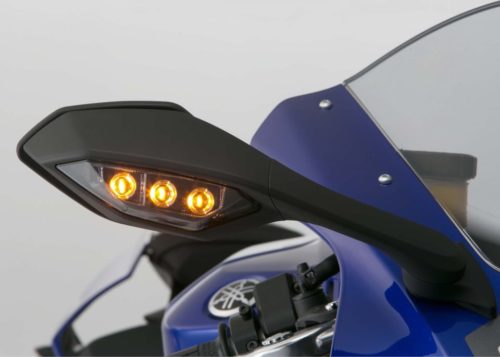 Светодиодные указатели поворотов в зеркалах мотоцикла Yamaha YZF-R1