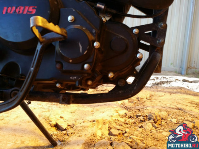 Отсутствие защиты двигателя на мотоцикле Irbis XR250R