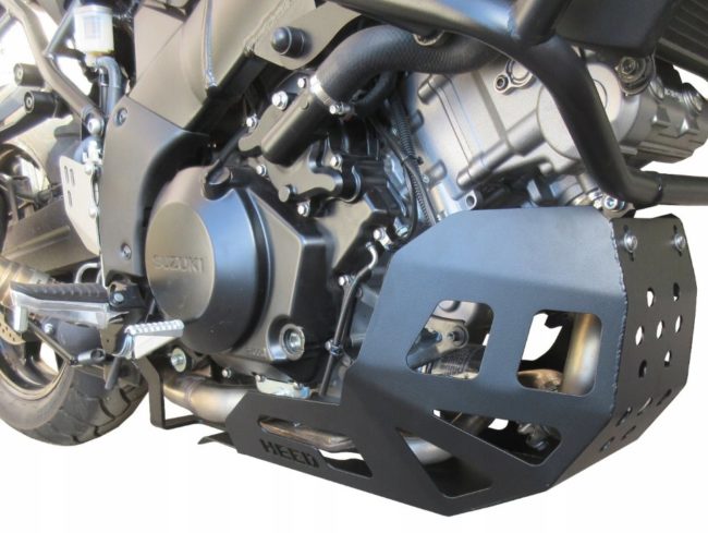 Металлическая защита на двигателе мотоцикла Suzuki DL 650 V-strom