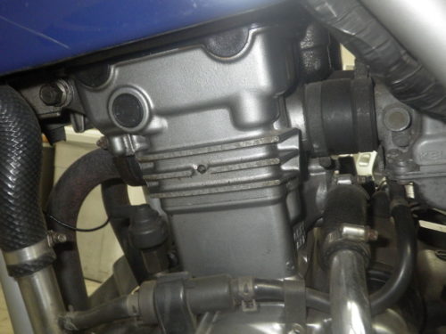 Блок цилиндров двигателя на мотоцикле Kawasaki KLE 250 Anhelo