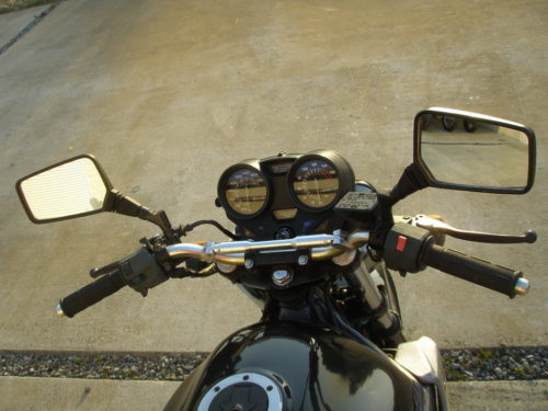 Зеркала заднего вида на мотоцикле Kawasaki Xanthus 400