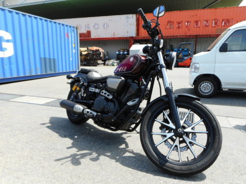 Вилка-перевертыш на мотоцикле Yamaha XV950 BOLT японского производства