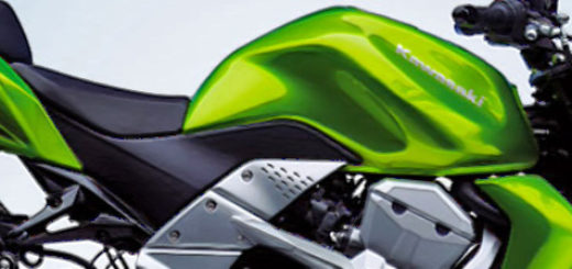 Kawasaki Z750 зелёный классический цвет 2007 год выпуска вид сбоку