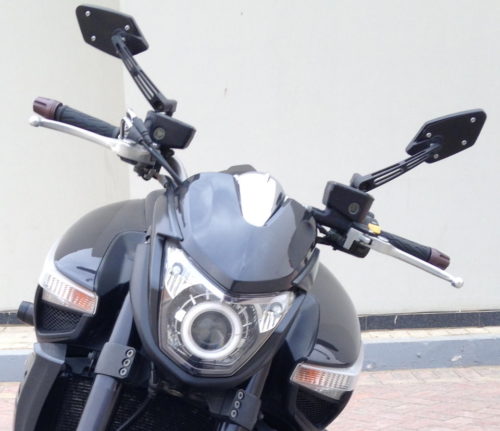 Передняя фара мотоцикла Suzuki B-King черного цвета